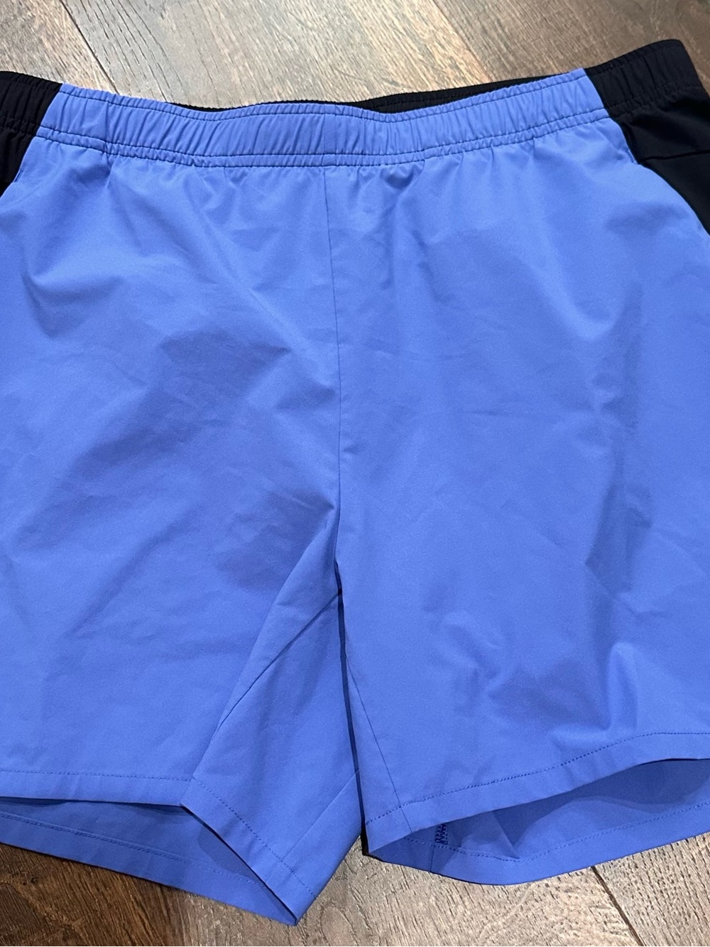 Men's Athletic Running Shorts in Periwiolet with Black Waistband